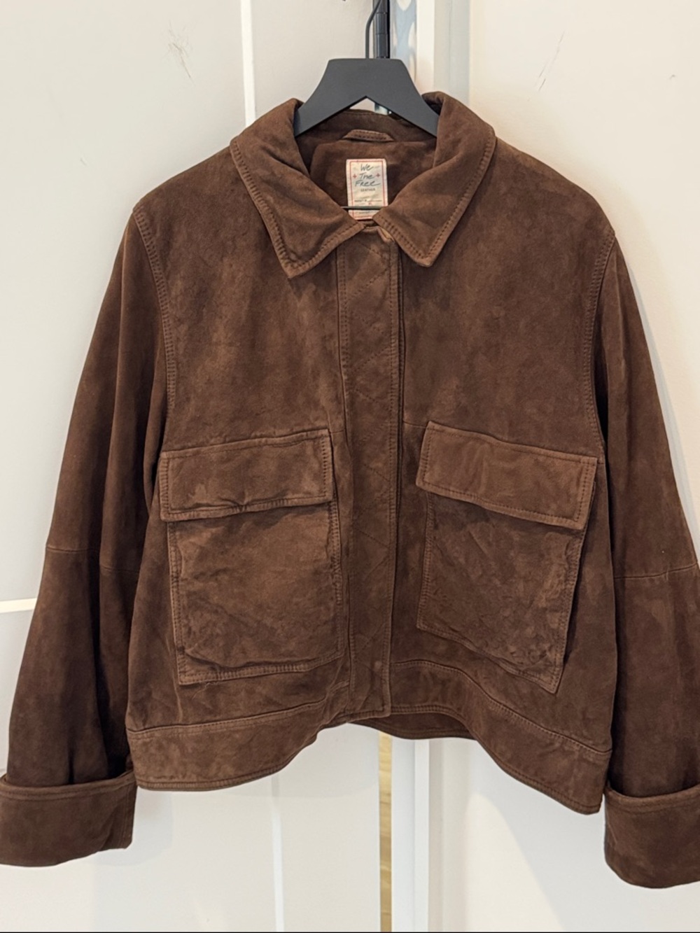 Free People x Yellowstone Suzy suede Jacket Chocolate $598